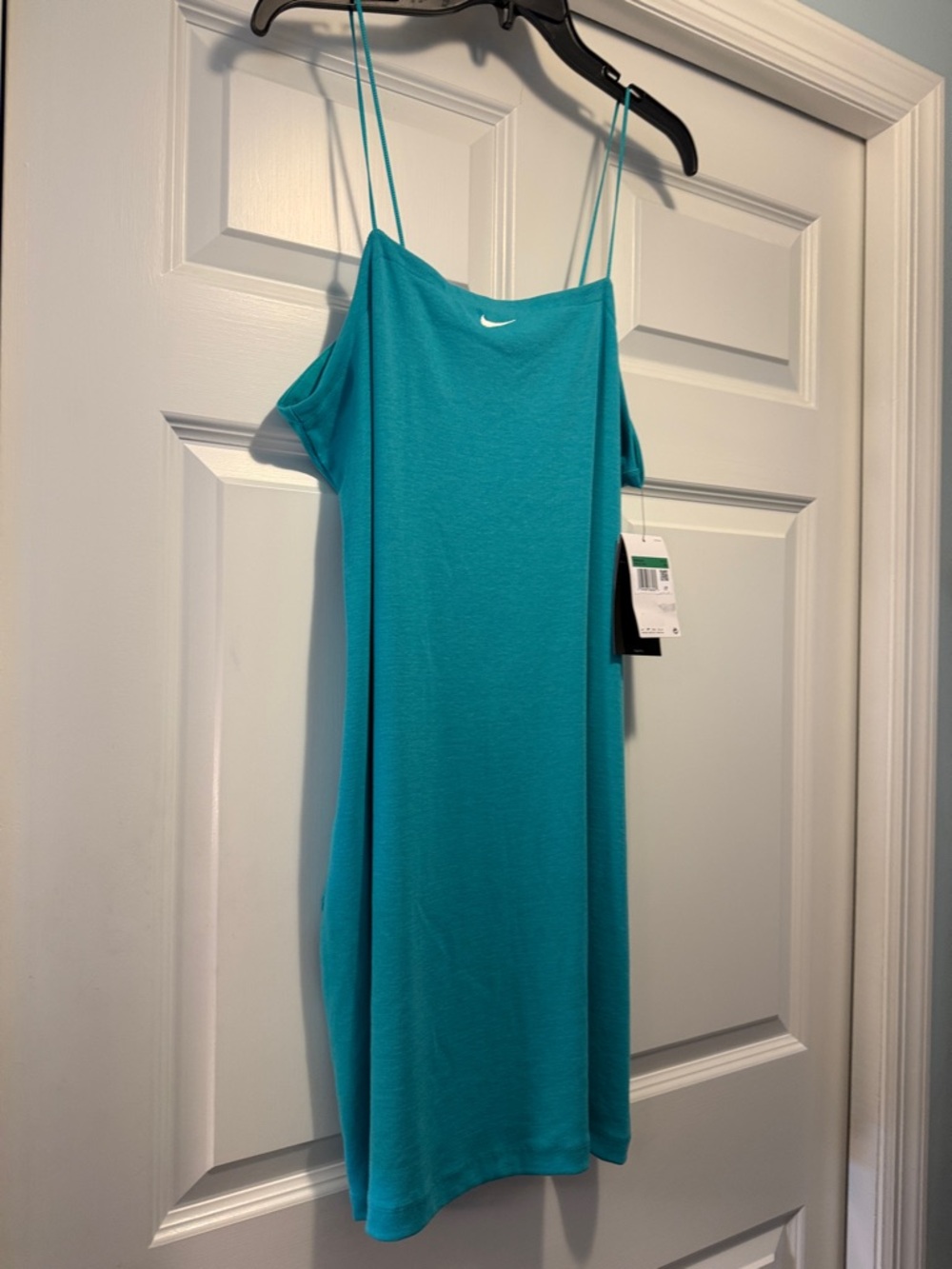 Nike Teal Double-Spaghetti Strap Mini Dress Size XL NWT Comfy!